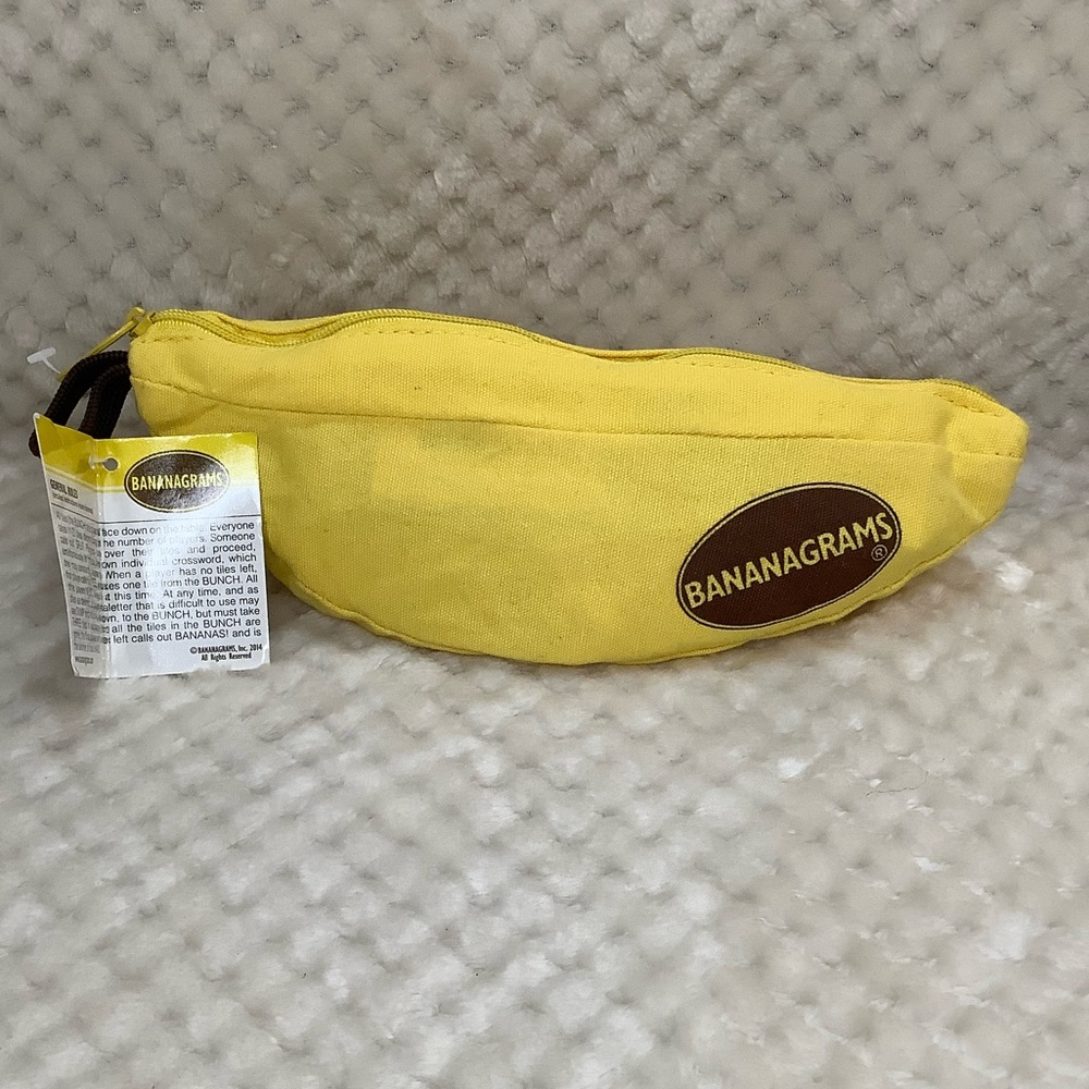 Bananagrams Word Game Sealed Set Writing on Bottom of Bag 🍌